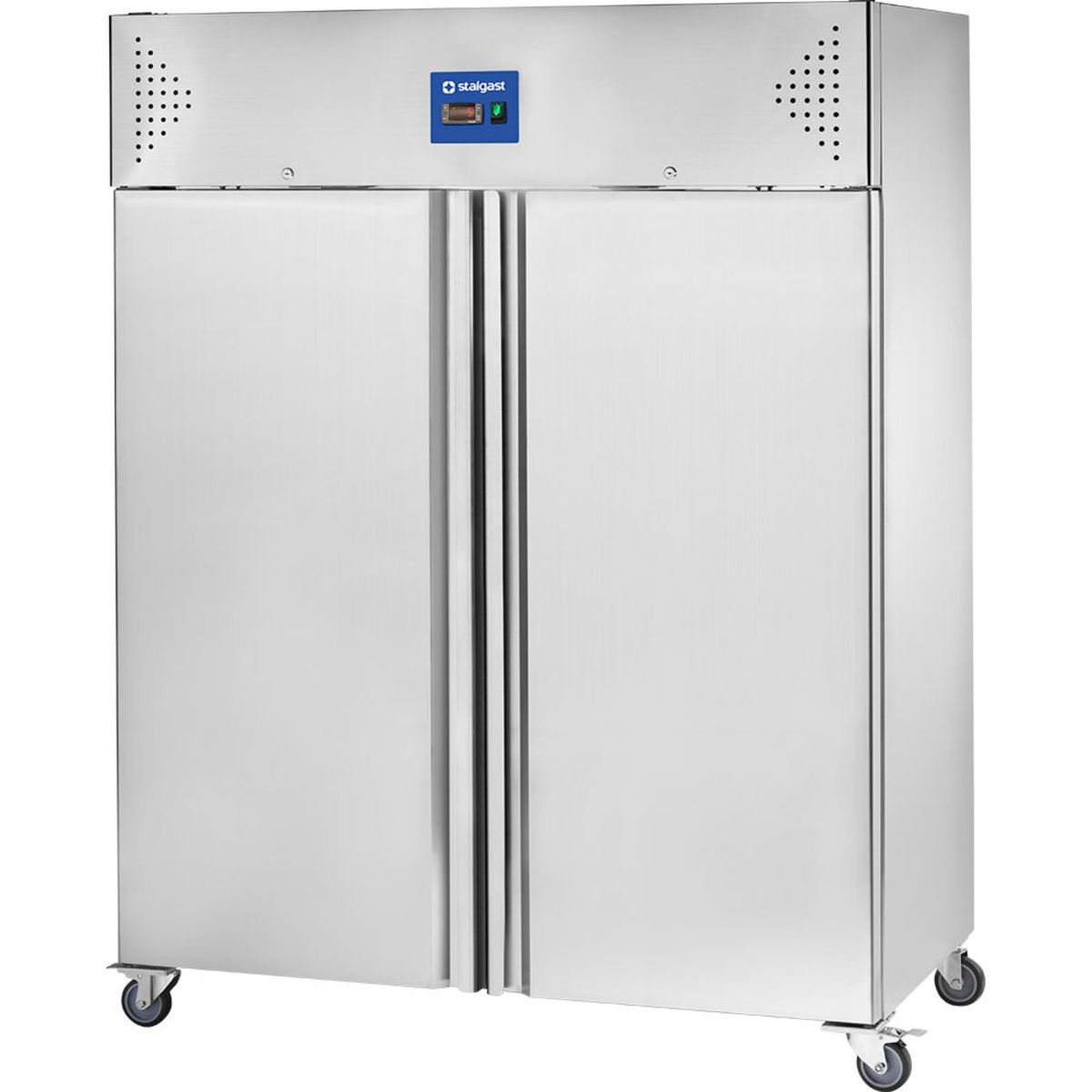 Stalgast STARLINE Doppeltür-Kühlschrank, Edelstahl, GN2/1, 1300 L 148x201x83 cm (BxHxT); silber