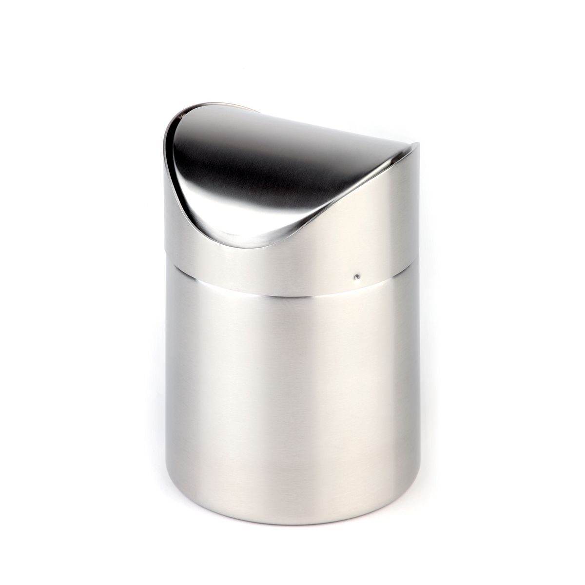 APS Tischrestebehälter SNAP; 1200 ml, 12x12x12x17 cm (LxBxØxH); silber; rund