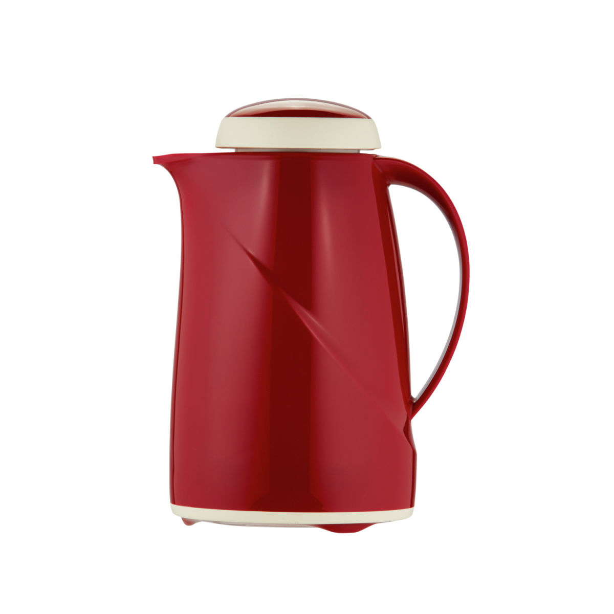 helios Isolierkanne Wave 0.6 l, 12.8x22.3 cm (ØxH); rot; rund