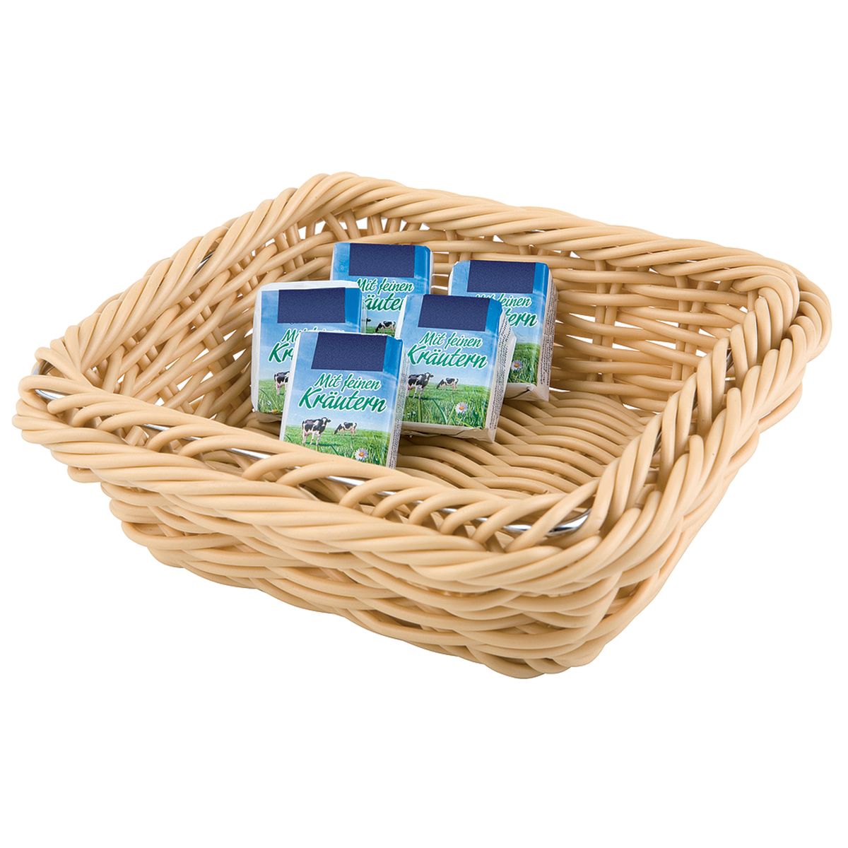 APS GN 1/6 Korb GN-LINE, Polypropylen GN 1/6, 17.5x17x7 cm (LxBxH); beige; rechteckig