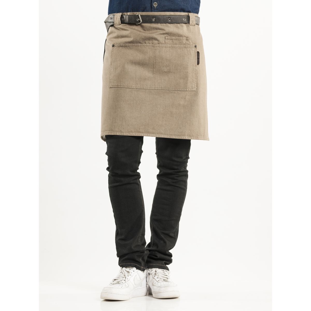 Chaud Devant Bistroschürze Forene Mud Denim W70 – L50 50x70 cm (LxB); braun