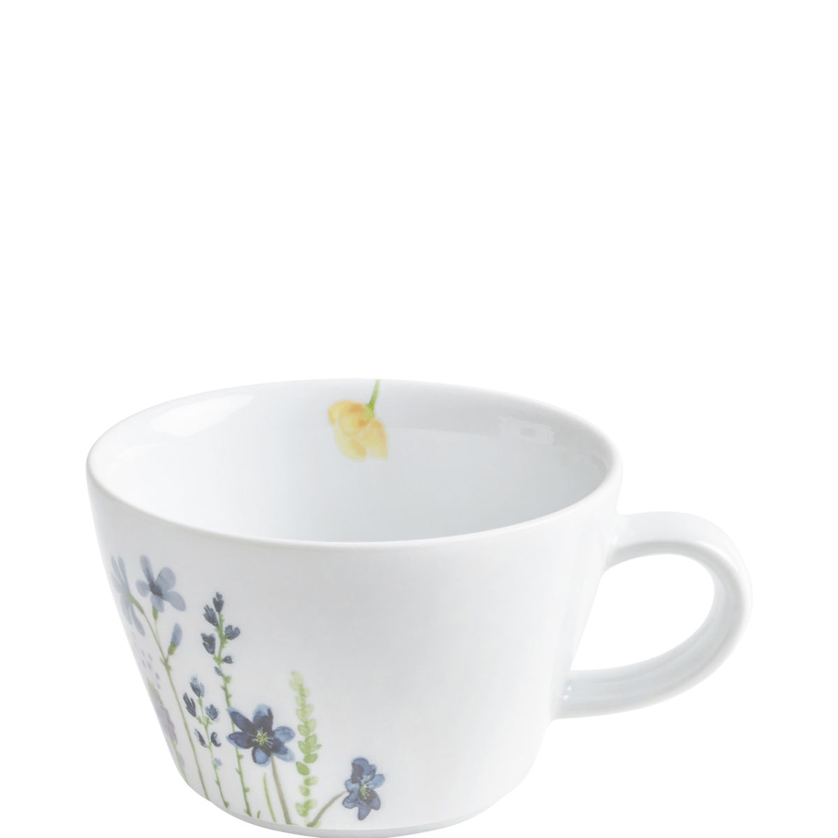 Kahla Cappuccino-Obertasse Wildblume 270 ml, 9.9x6.7 cm (ØxH); weiß/blau/grün; rund; 6 Stück / Pack