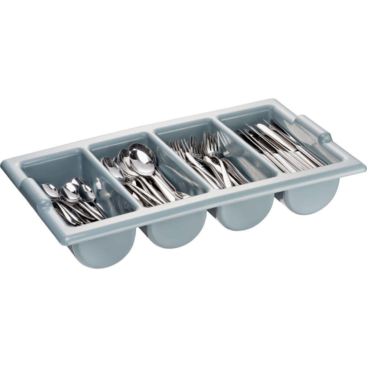 Portaposate in polietilene, gastronorm 1/1 Stalgast; 32.5x53x10 cm (LxLxH); grigio
