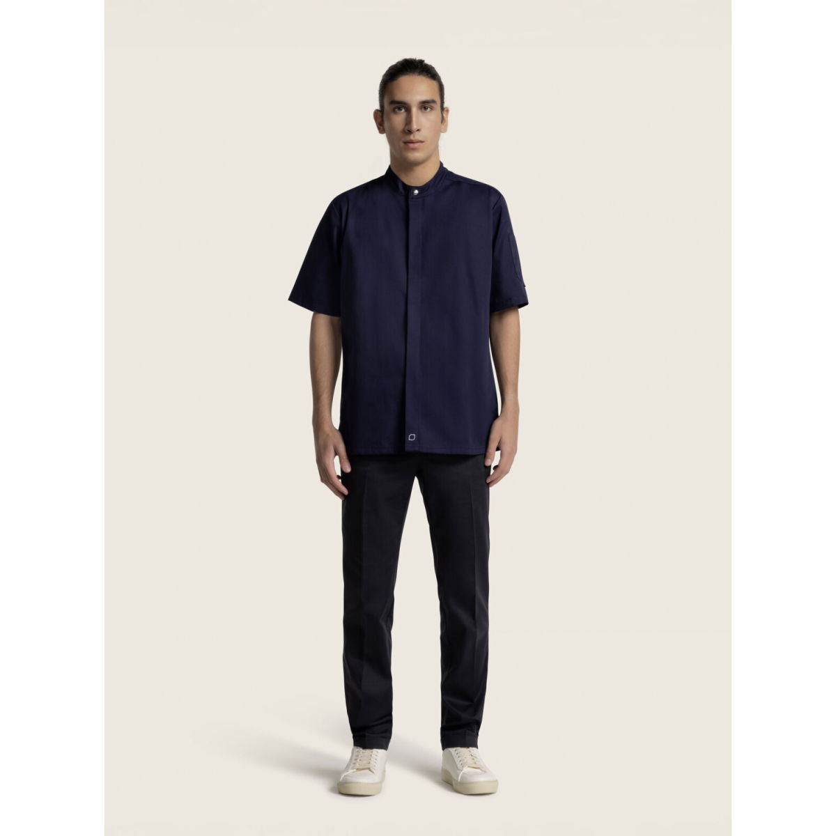 KAYA&KATO Kochjacke langarm OYSTER Kleidergröße S; navy