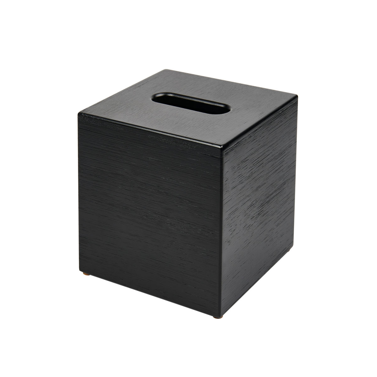 Porta fazzoletti Kleenex Buxton Cube in bambu BUSA nero CORBY; 14.2x14.2x14.6 cm (LxLxH); nero