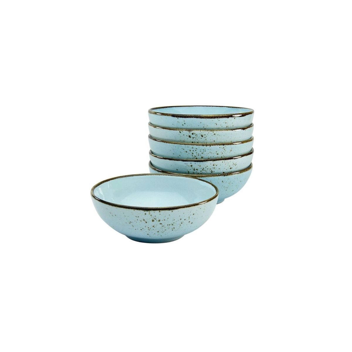 CreaTable Nature Collection - Schale 6-tlg 400 ml, 16.5x6 cm (ØxH); hellblau; rund; 6 Stück / Pack