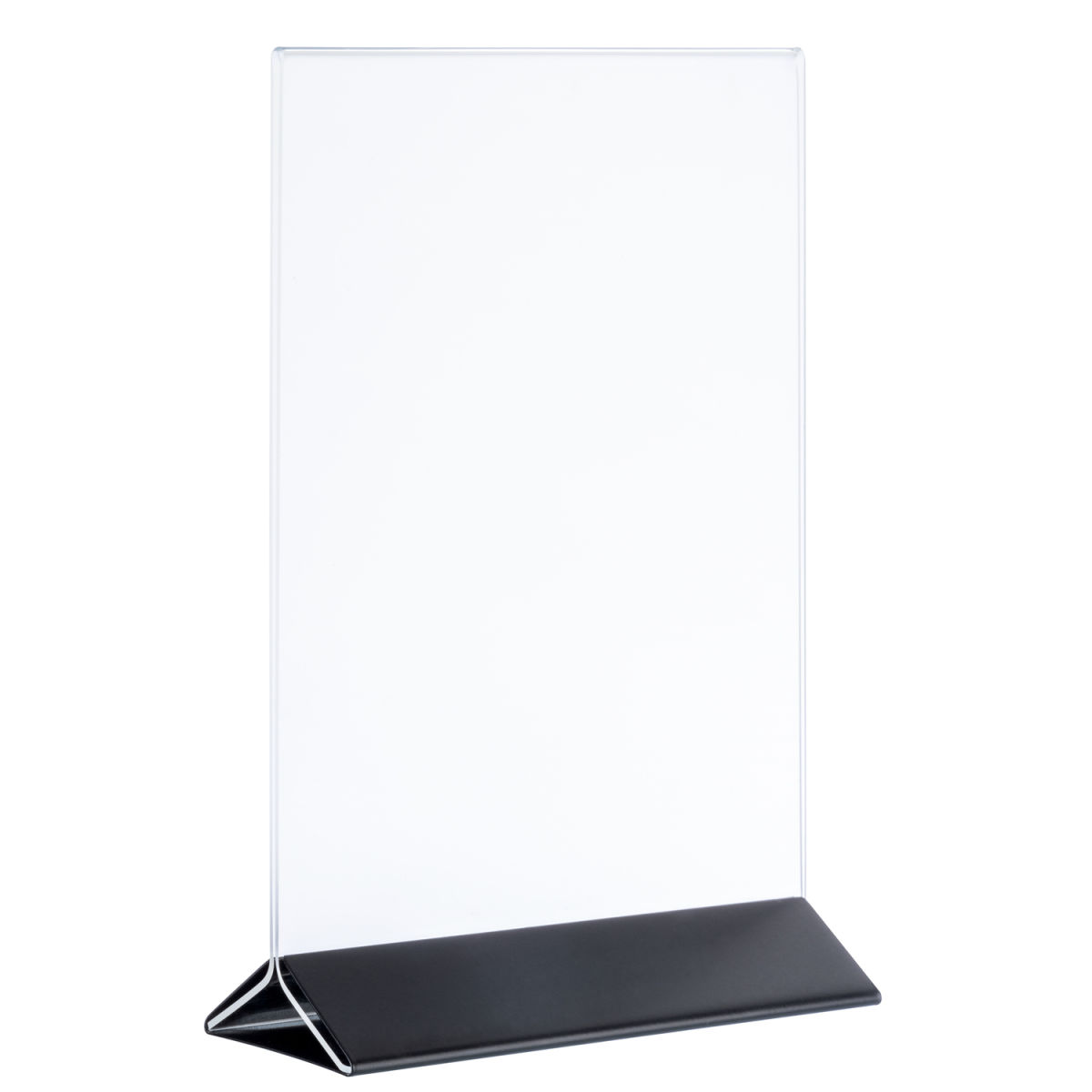 APS Kartenhalter, passend für DIN A4 15x7x23 cm (LxBxH); transparent/schwarz