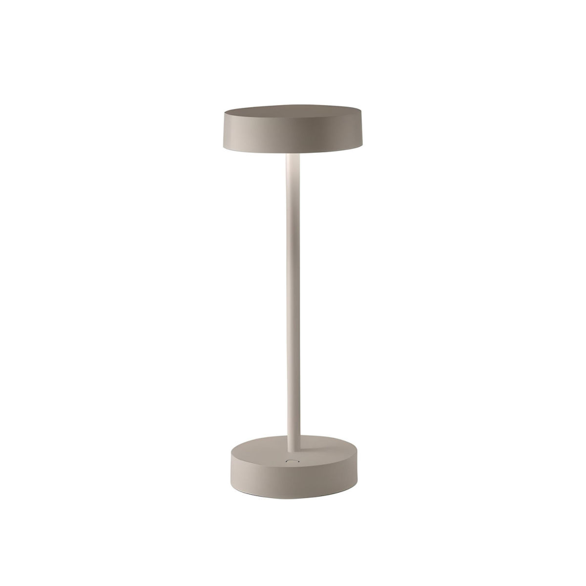 DELSANA RUOTA Tischleuchte Innen- und/ Außenbereich 12x32.3 cm (ØxH); beige