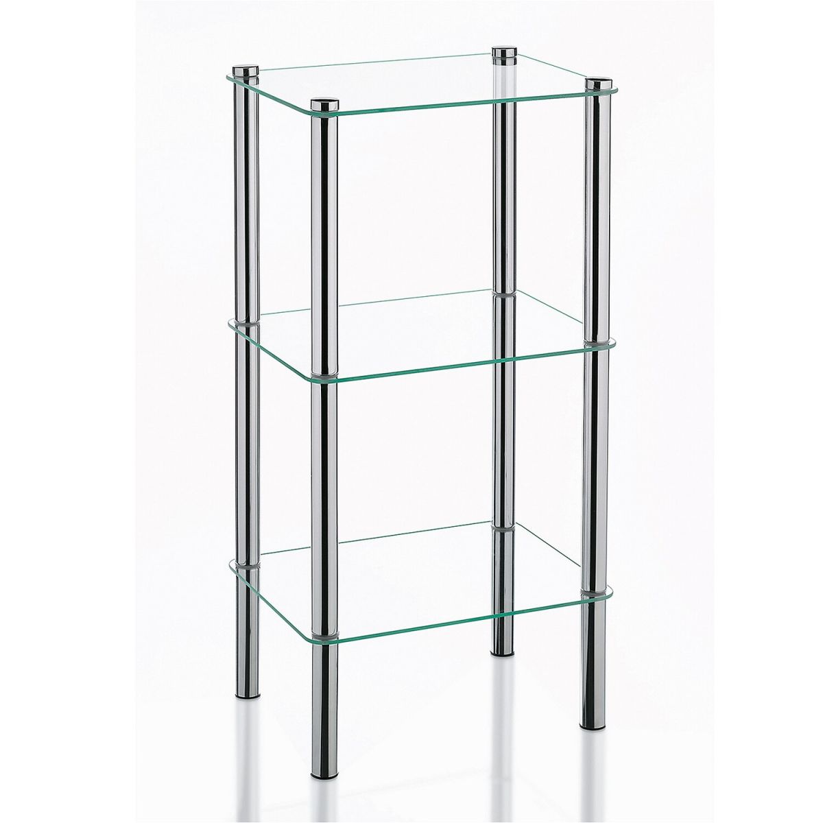 kela Regal Lars Metall 30x40x76.5 cm (BxTxH); transparent