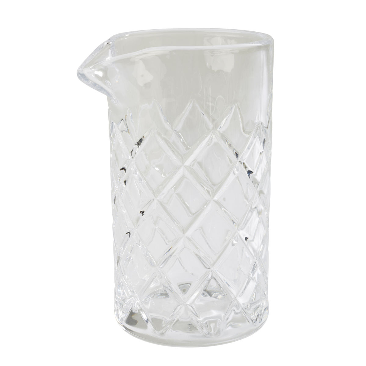 APS Rührglas mit Lippe, Struktur 0.5 l, 9x9x11.5x16.5 cm (ØxLxBxH); transparent