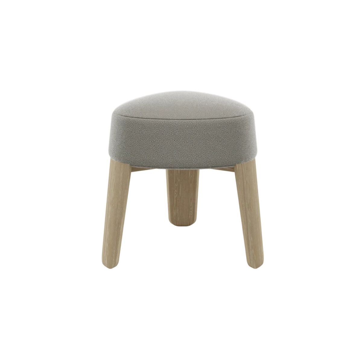 blomus Hocker -KUON- Stoff Socia 47x47x45 cm (BxLxH); Sitz taupe, Gestell natur