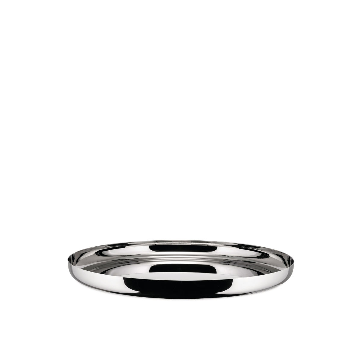 Alessi Rundes Tablett Edelstahl 18/10; 35x3 cm (ØxH); silber; rund