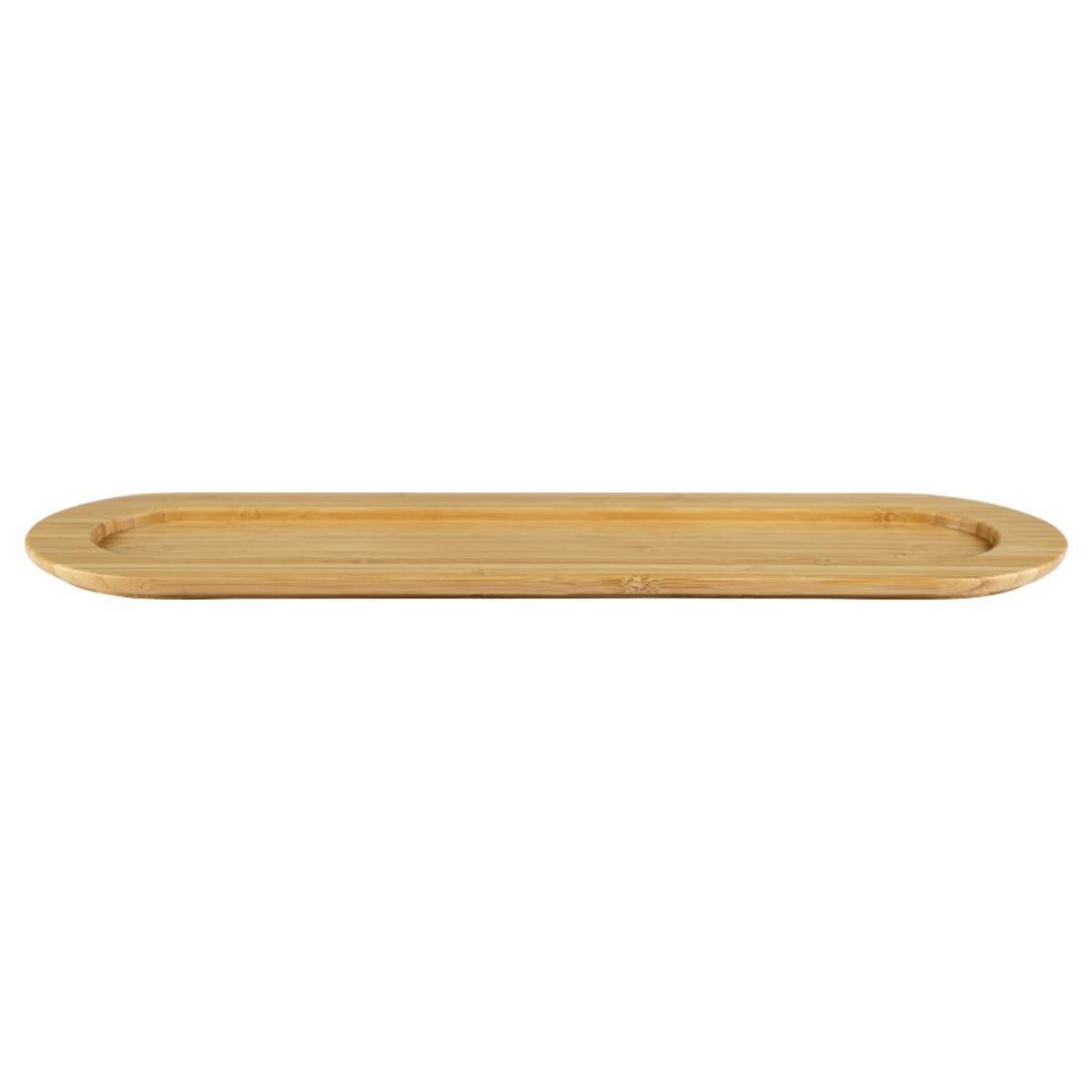 helios Tablett Serve Tray aus Bambus, lackiert 42.5x12.5 cm (LxB); braun; oval