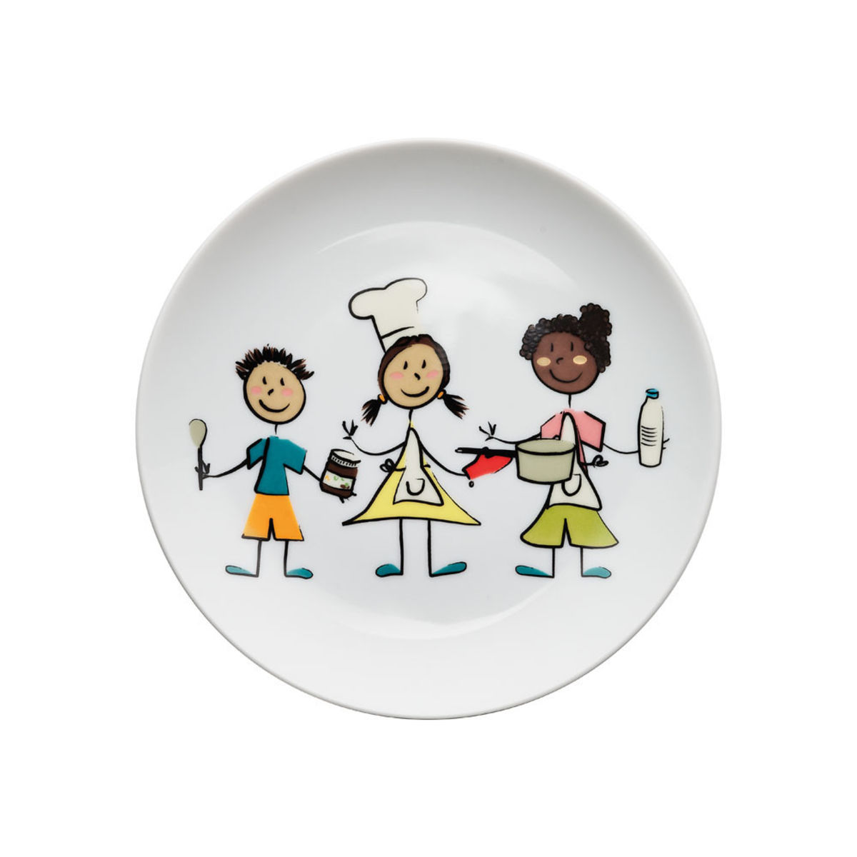Stalgast Kindergeschirr Teller flach 16.5 cm (Ø); mehrfarbig; rund; 6 Stück / Pack