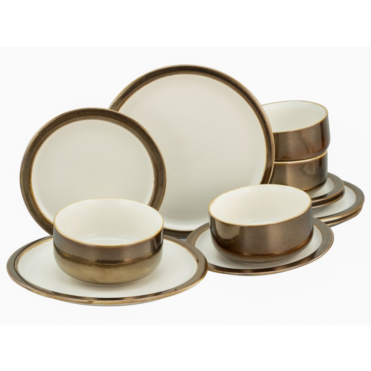 CreaTable Modern Industrial weiß - Tellerset 12-tlg weiß