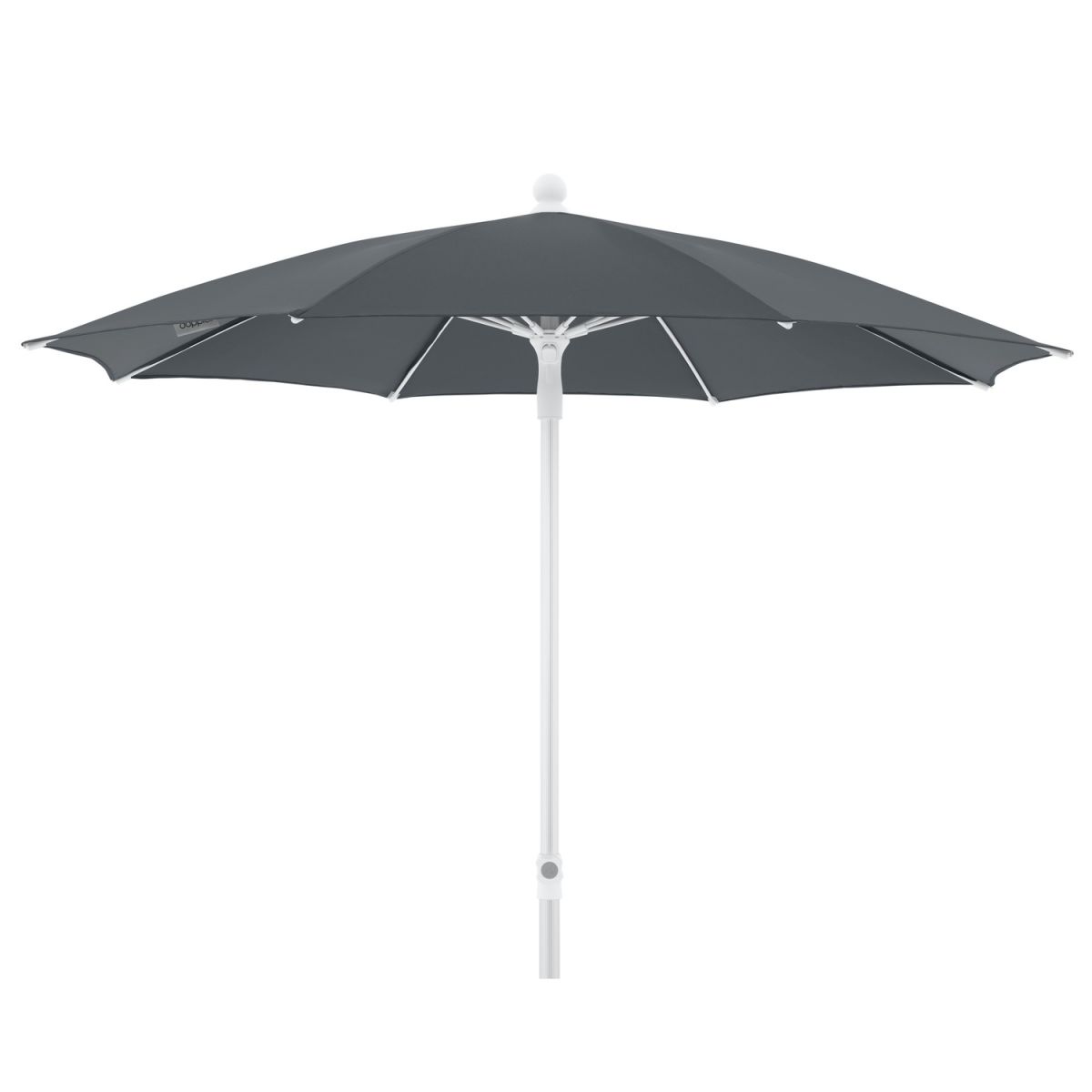 Doppler Gastro Sonnenschirm Fiberglas; 200x226 cm (ØxH); anthrazit