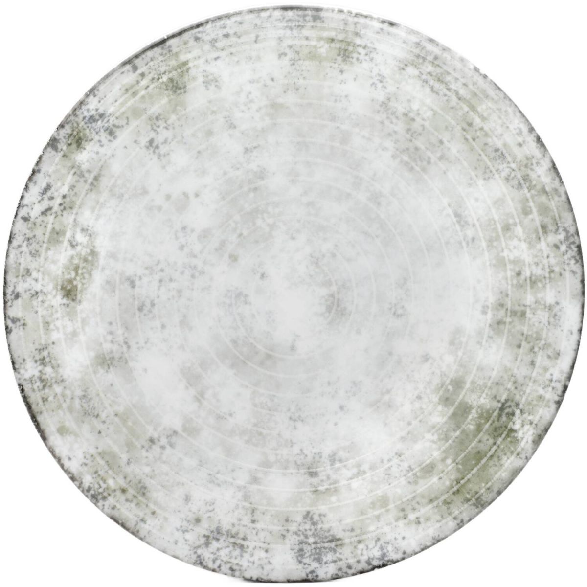 Piatto pizza Korfu van Well; 33x33x33x1.5 cm (LxLxØxH); grigio; rotonda; 6 pz. / Pacco