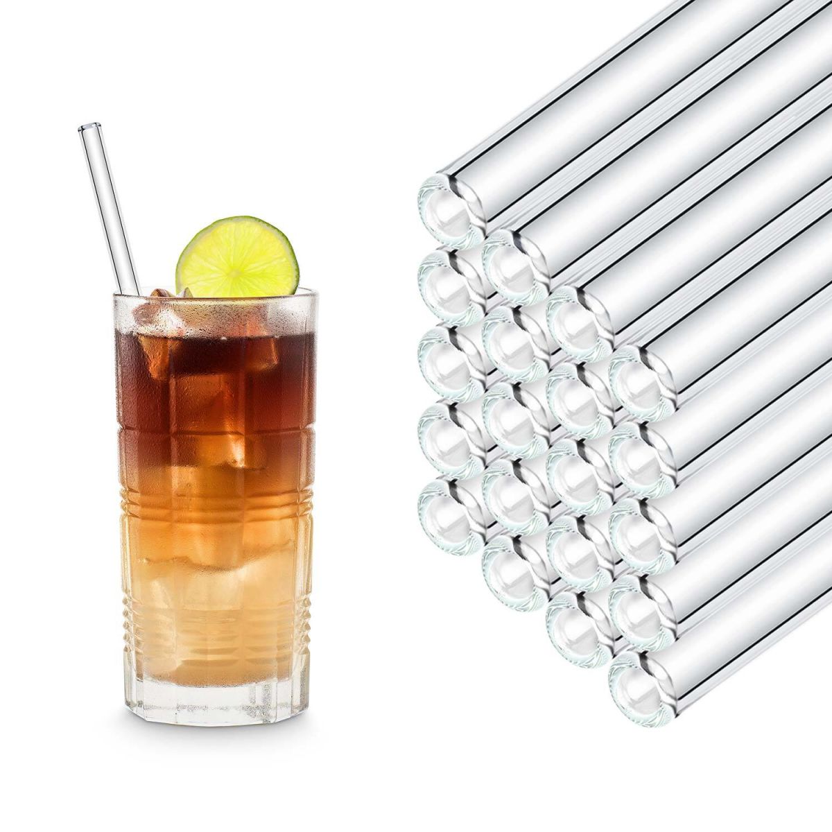 HALM Glastrinkhalme HALM 0.9x23 cm (ØxL); transparent; 50 Stück / Pack