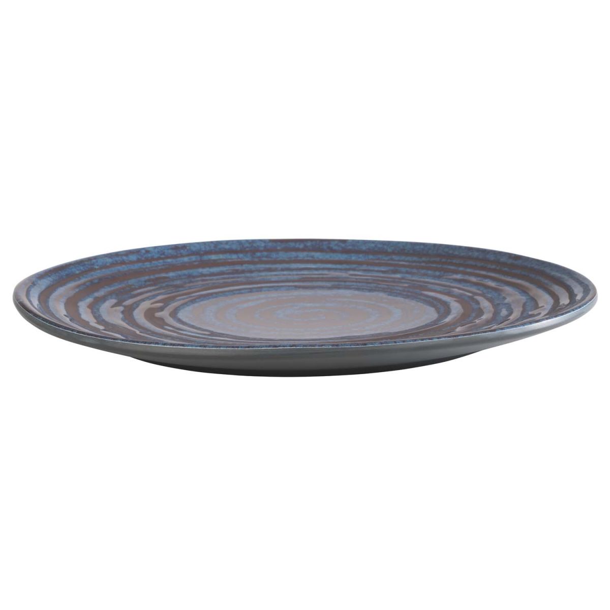 APS Teller LOOPS, Melamin, rund 22x22x22x2 cm (LxBxØxH); blau/grau; rund