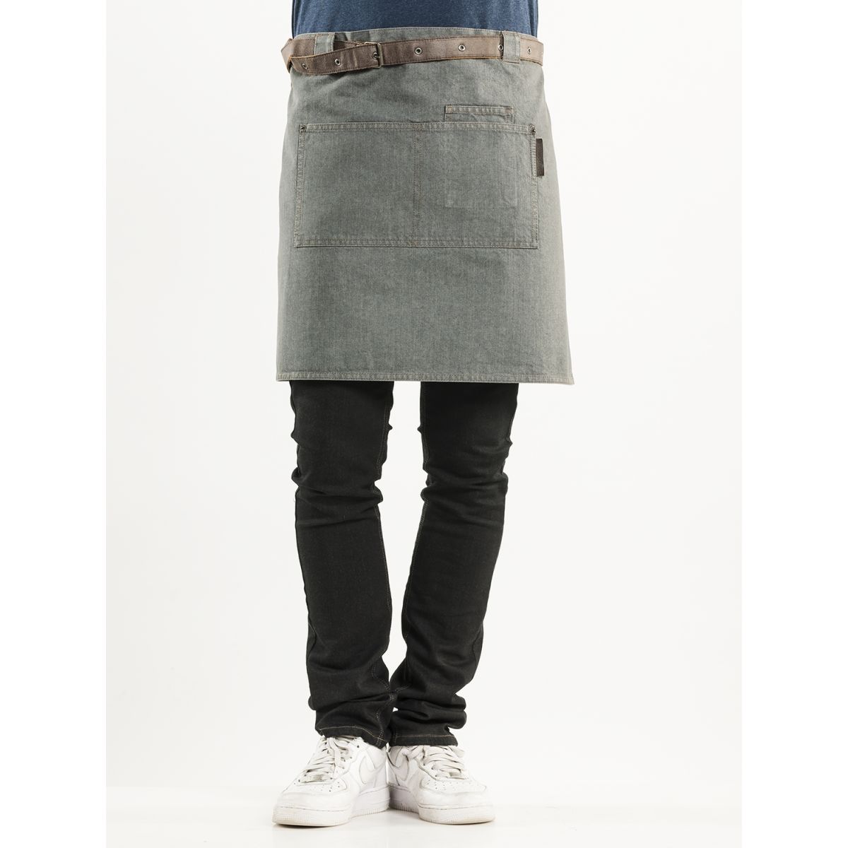 Chaud Devant Bistroschürze Forene Grey Denim W70 – L50 50x70 cm (LxB); grau