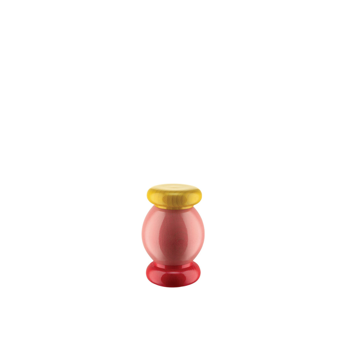 Alessi Twergi Salz-/Pfeffer- und Gewürzmühle; 7x11 cm (ØxH); gelb/rot/schwarz