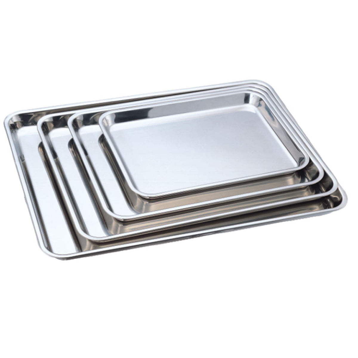 Stalgast Edelstahl-Auslagetablett 28x22x2.5x23.5 cm (LxBxHxT); silber; rechteckig