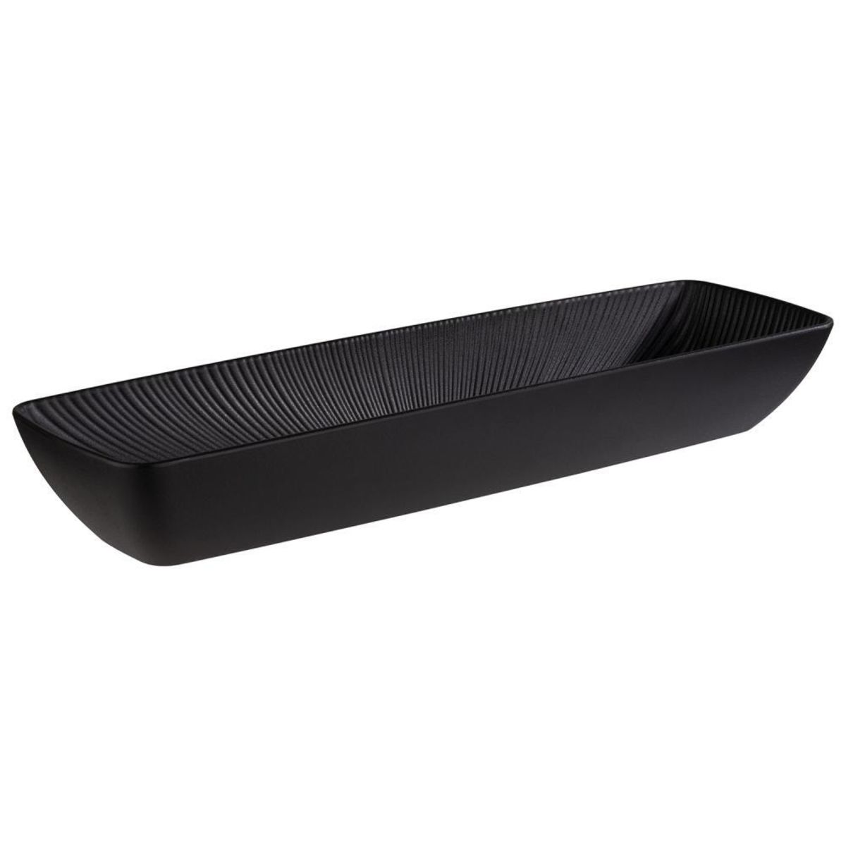 APS GN 2/4 Schale NERO, Melamin; GN 2/4, 53x16.2x8 cm (LxBxH); schwarz