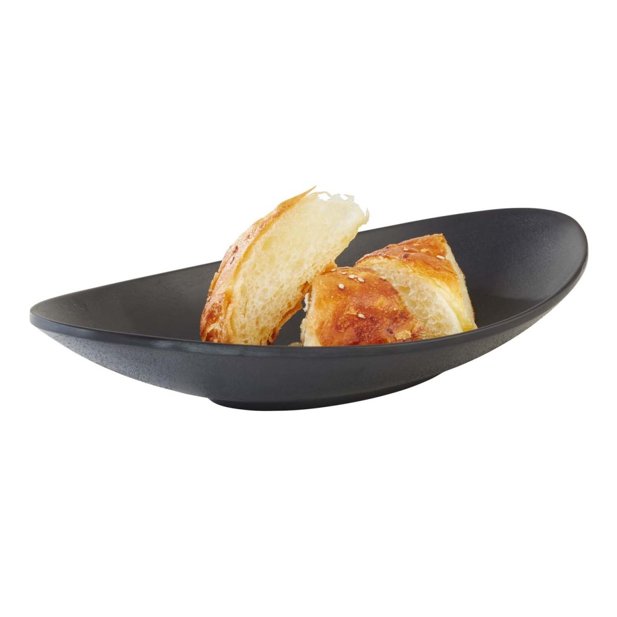 APS Dip-Schale ZEN, Melamin 250 ml, 25x13.5x4 cm (LxBxH); schwarz; dreieckig