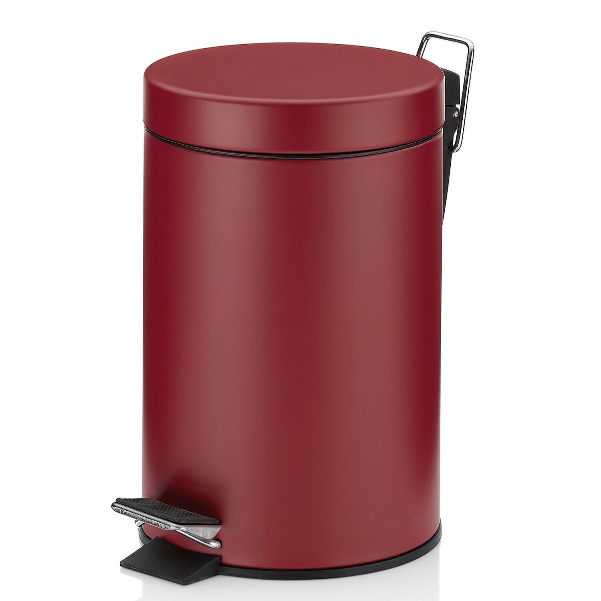kela Kosmetikeimer Monaco Metall 3 l, 17x26 cm (ØxH); dunkelrot