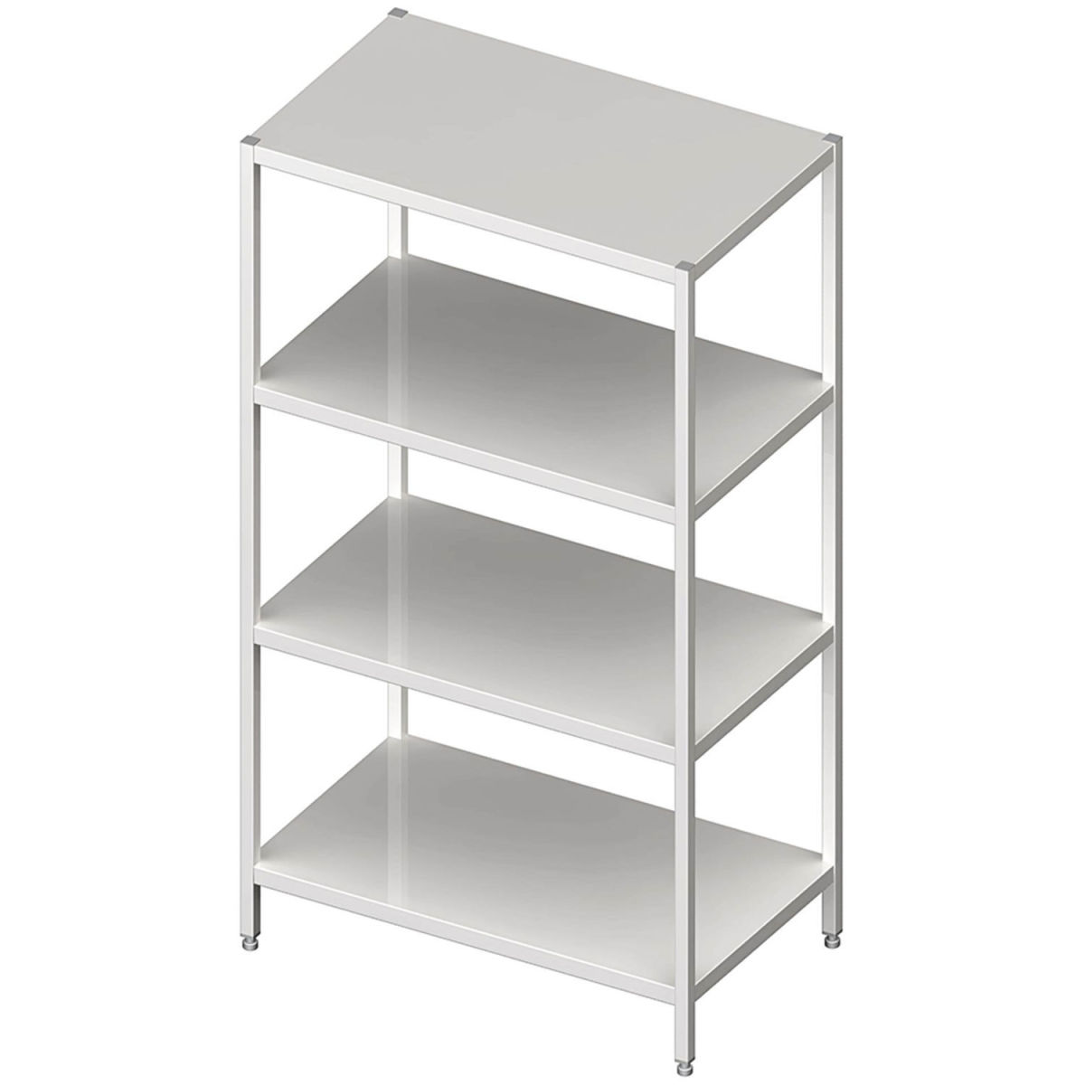Stalgast Regal mit glatten Böden, verschweißt 100x50 cm (BxT); silber