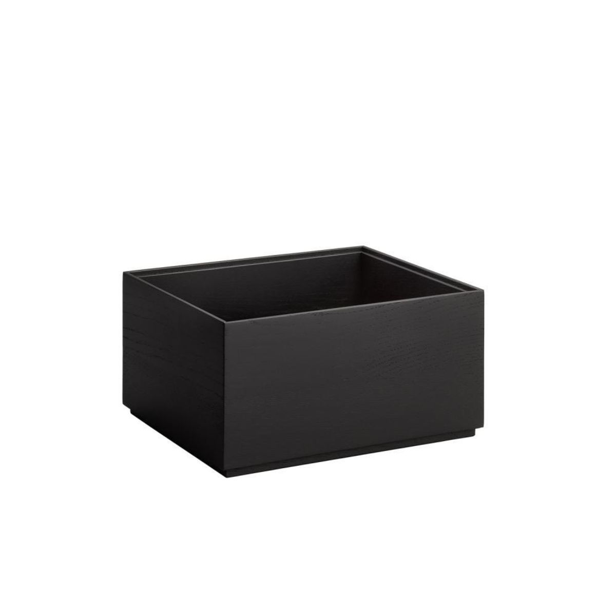 APS GN 1/2 Holzbox VALO, Eichenholz (schwarz lackiert) 32.5x26.5x16.5 cm (LxBxH); schwarz