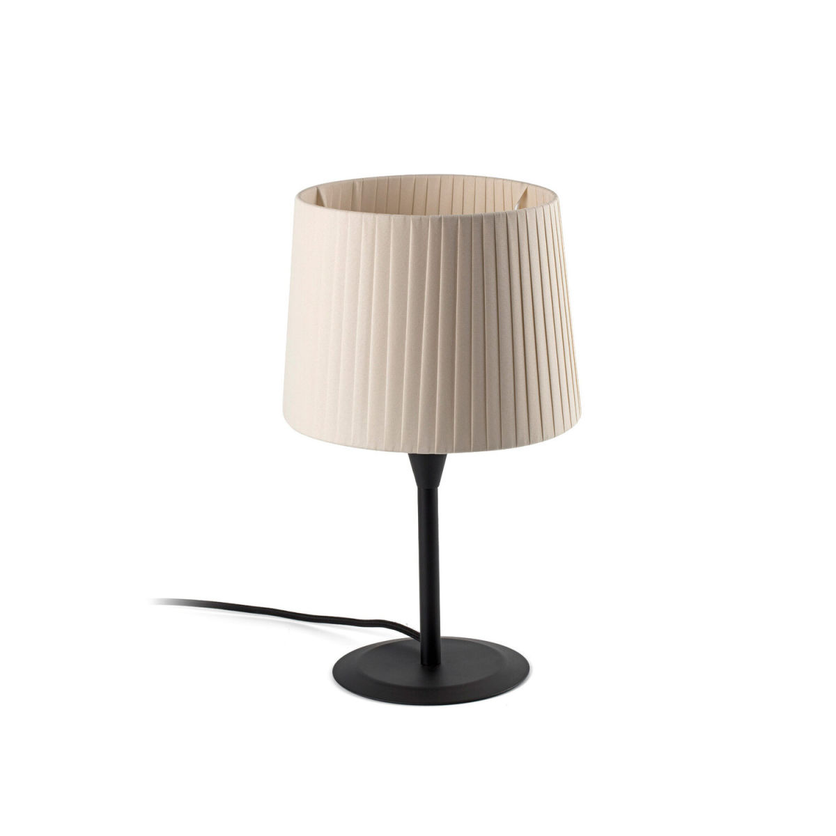 FARO Barcelona SAMBA S Mini Tischleuchte schwarz/beige geklebt 44.5 cm (H); schwarz