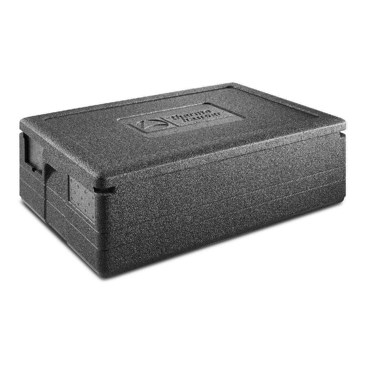 thermohauser EPP-Thermobox GN 1/1 Gastrostar inklusive Deckel - 5-farbiges Einsteckkartenset 30 l, 60x40x23 cm (LxBxH); schwarz