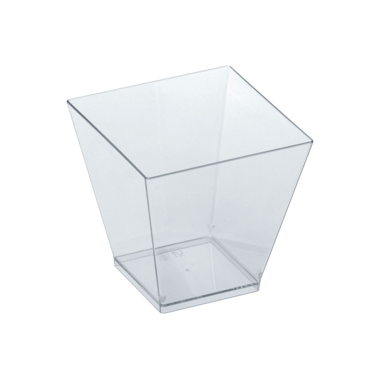 designline Becher designline KOVA PS 220 ml, 7.2x7.2x7.2 cm (LxBxH); transparent; konisch; 400 Stück / Pack