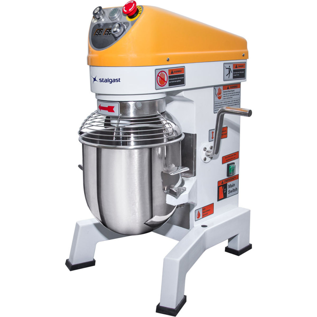 Stalgast Multifunktionaler Planetenmixer 10 Liter; 42x72 cm (BxH); orange/weiß