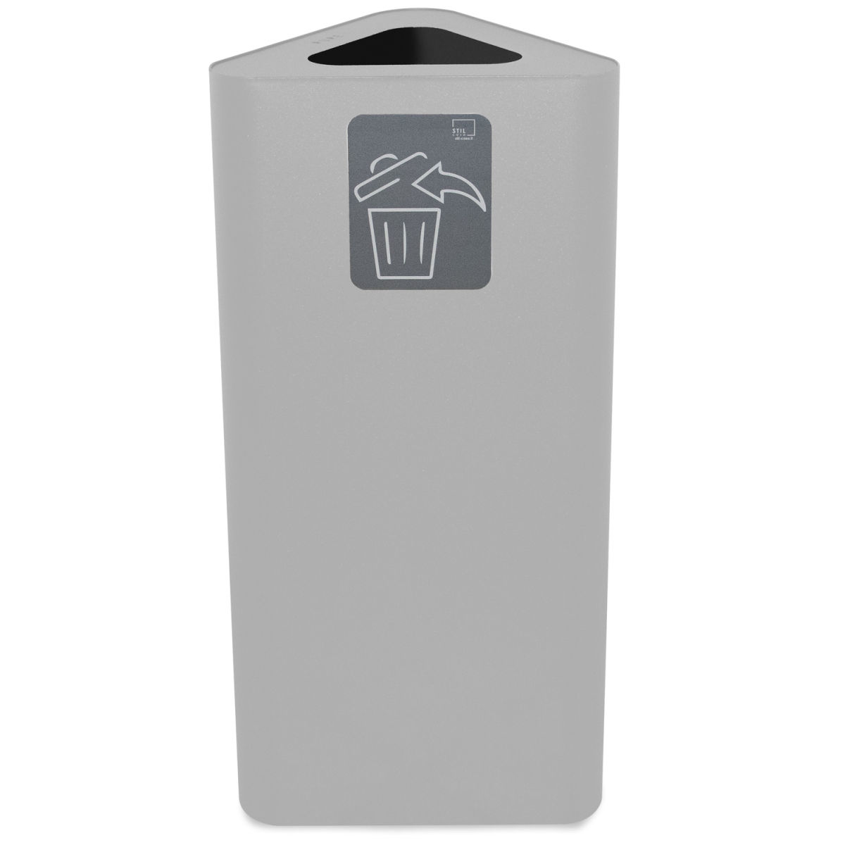 STIL CASA Stil Casa PURE Abfallsammelbehälter, Stahl lackiert 24 l, 34.5x38x82.5 cm (LxBxH); weiß; rechteckig