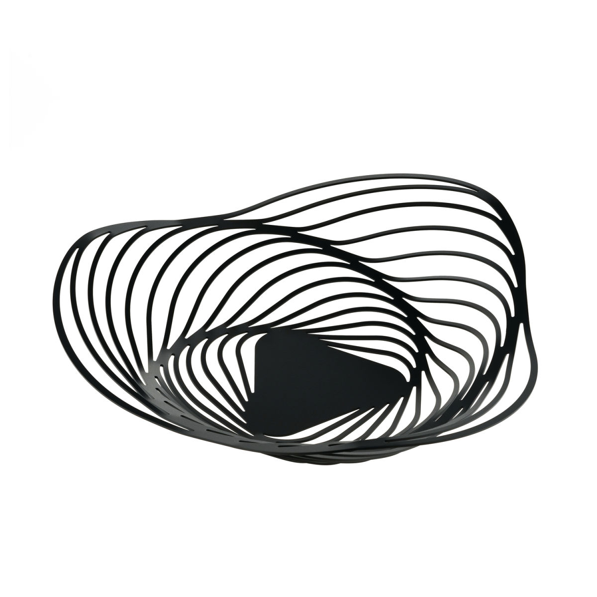 Alessi Schale Trinity ; 43x10 cm (ØxH); schwarz