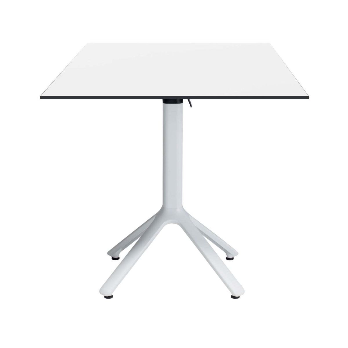 Tavolo pieghevole Nemo bianco da esterno 70x70 RestooTab; 70x70x74 cm (LxLxH); Piano tavolo bianco, struttura bianco; quadrata