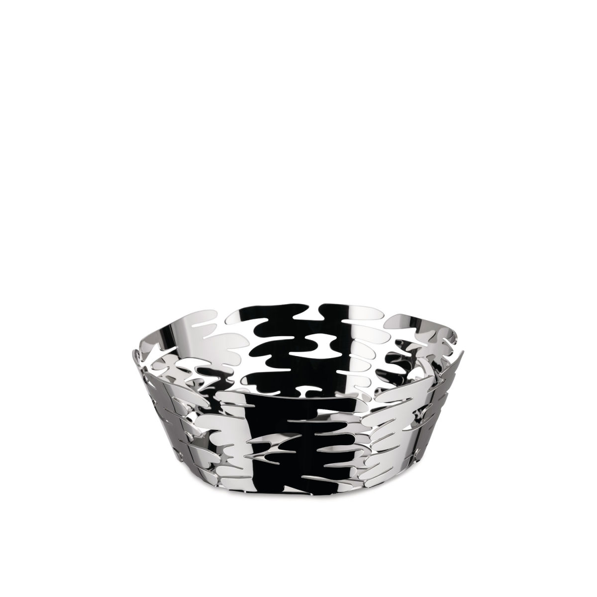 Alessi Korbschale Barket rund; 2661.75 ml, 18x6.5 cm (ØxH); silber