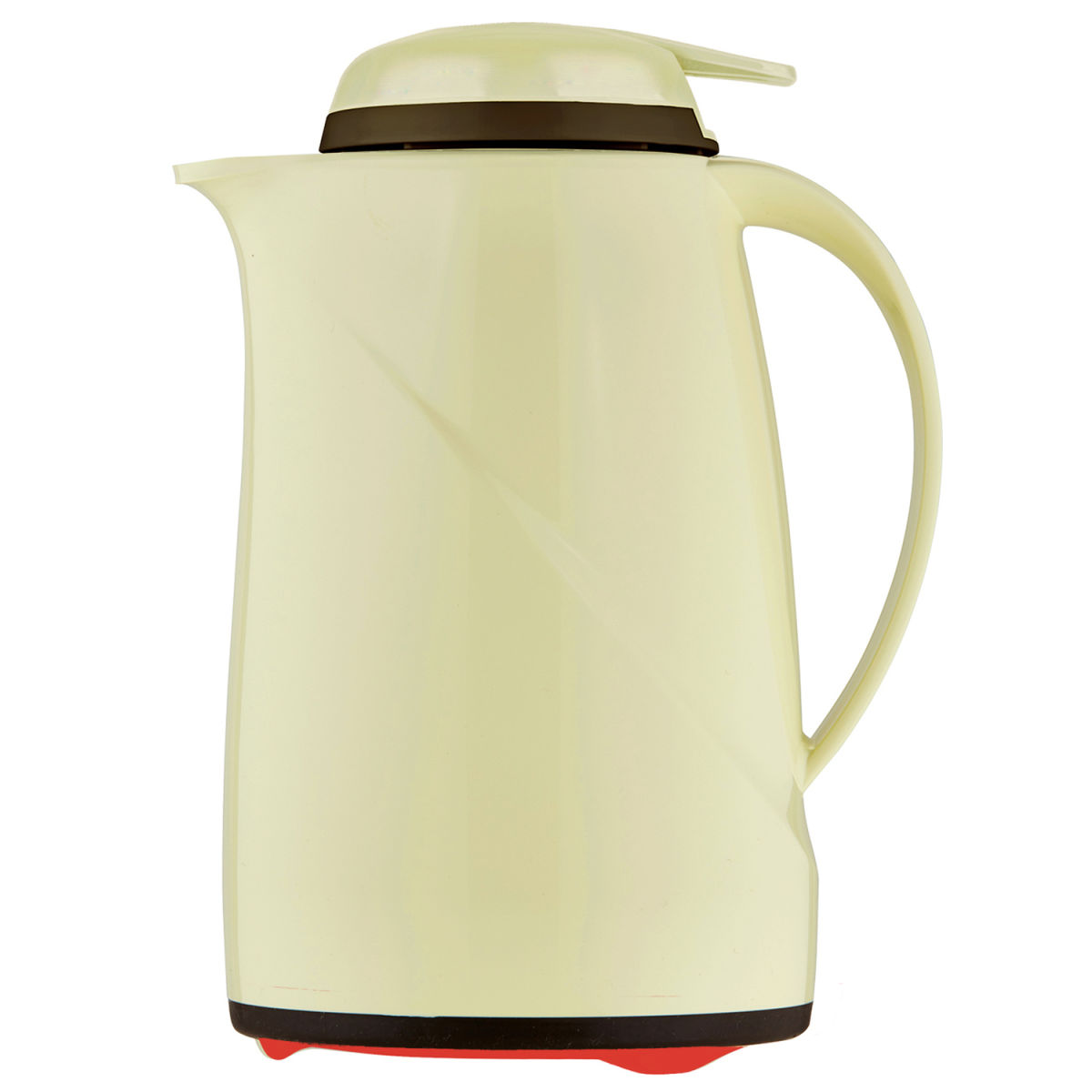 helios Isolierkanne Wave Push 0.6 l, 12.8x22.3 cm (ØxH); vanille