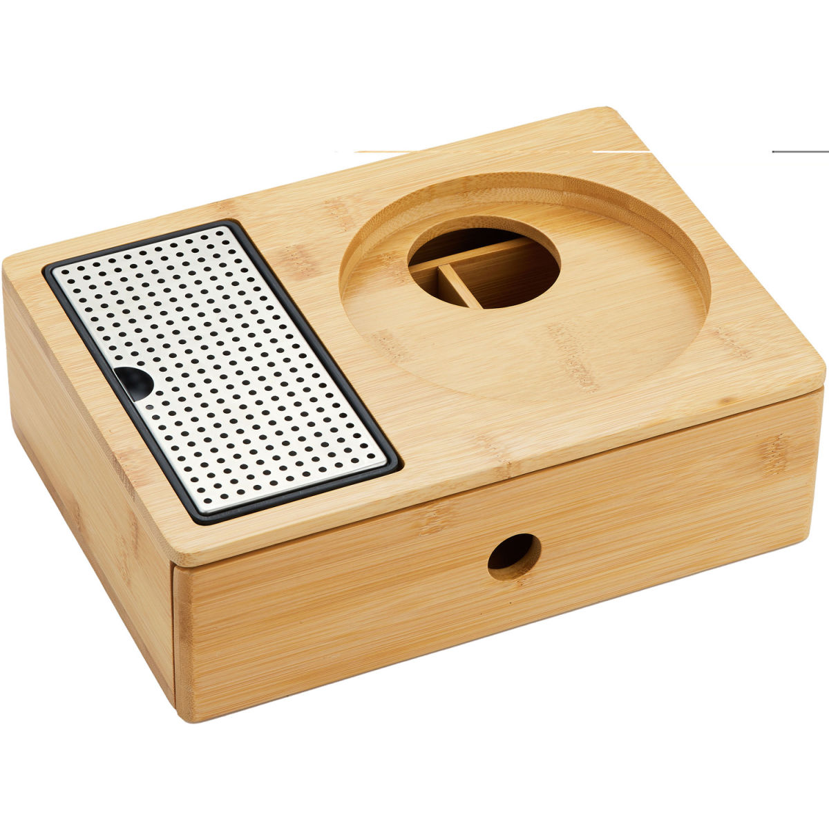 Emberton Cambourne Plus Schubladen-Begrüßungstablett mit SpillageTray-Schutz (Natürlich) 19.4x8.5x27.2 cm (BxHxT); natur; 6 Stück / Pack