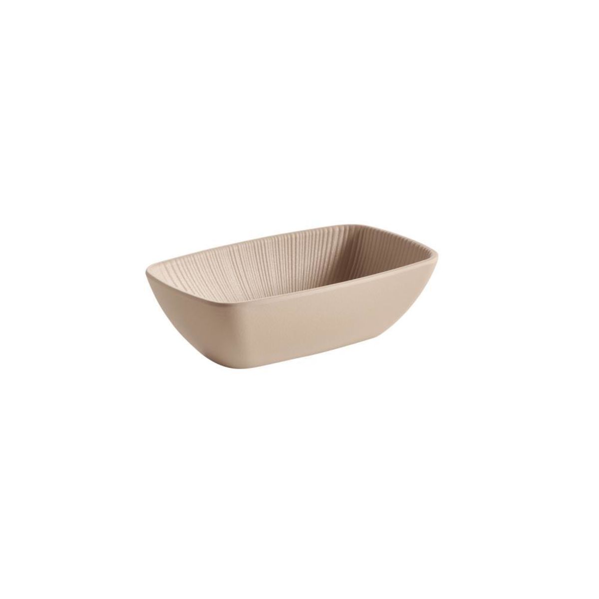 APS GN 2/4 Schale NERO, Melamin; GN 1/9, 17.6x10.8x5.5 cm (LxBxH); beige