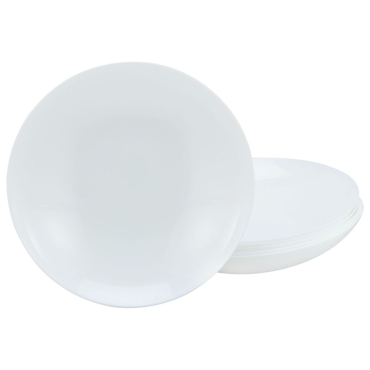 Italy Party - Piatto multifunzionale 6 pezzi CreaTable; 26x4.5 cm (ØxH); bianco; rotonda; 6 pz. / Pacco