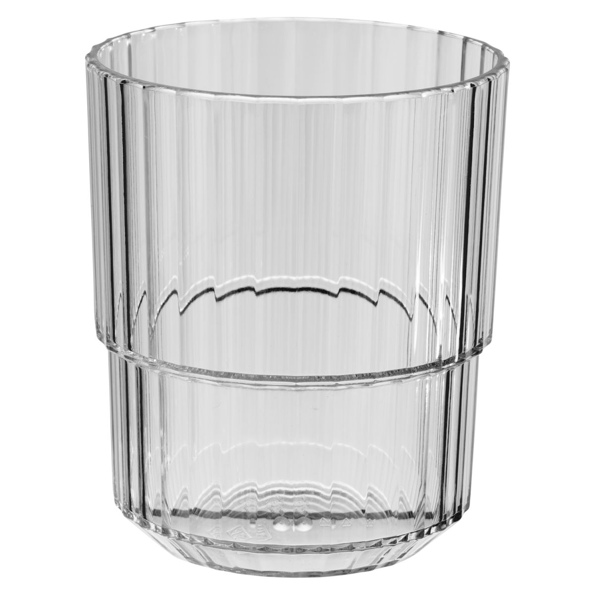 APS Trinkbecher LINEA, Tritan 300 ml, 8.5x8.5x10 cm (LxBxH); grau; 48 Stück / Pack