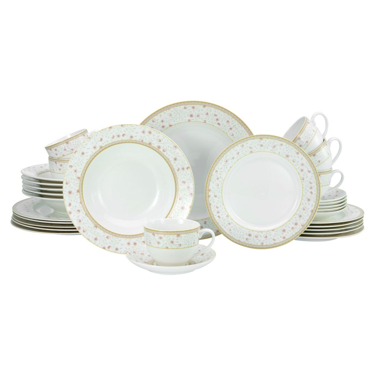 CreaTable Emilia (NBC) - Kombiservice 30-tlg cremeweiß