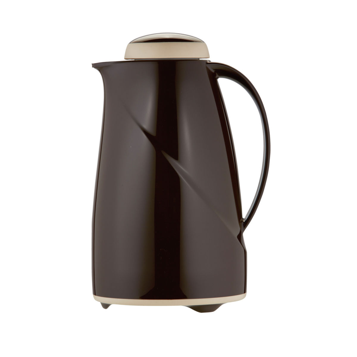 helios Isolierkanne Wave 1.5 l, 15.5x27.9 cm (ØxH); braun; rund