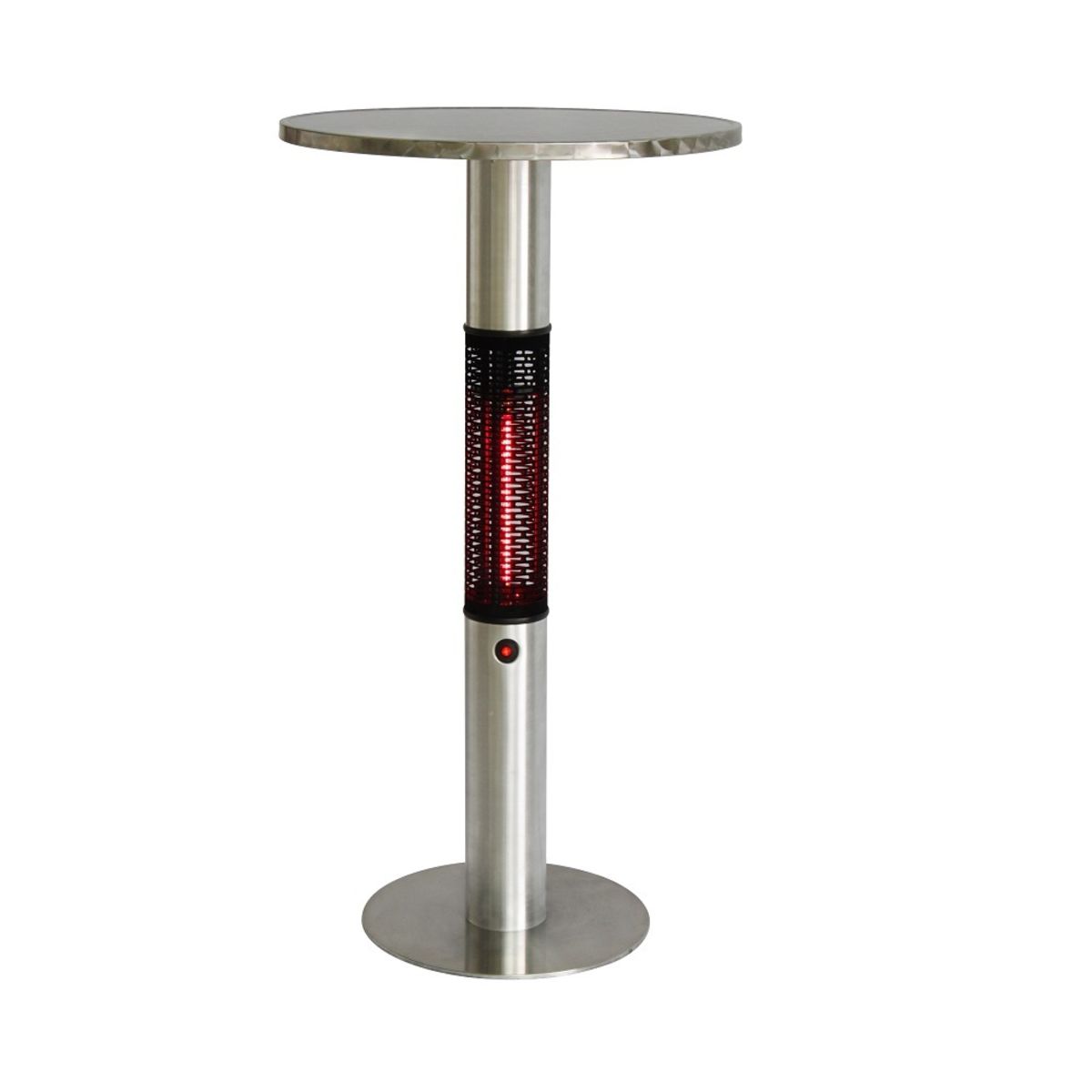 Stalgast Elektrischer Tischheizstrahler, Ø 600 mm, Höhe 1100 mm silber