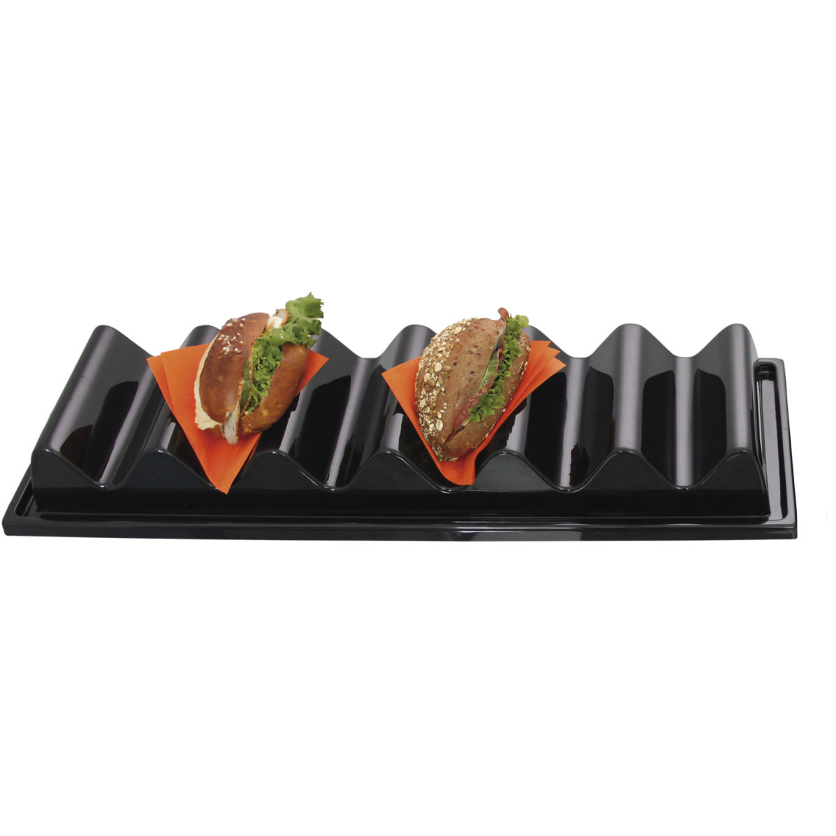 Schneider Snackwelle Kunststoff 60x19.5x7 cm (LxBxH); schwarz
