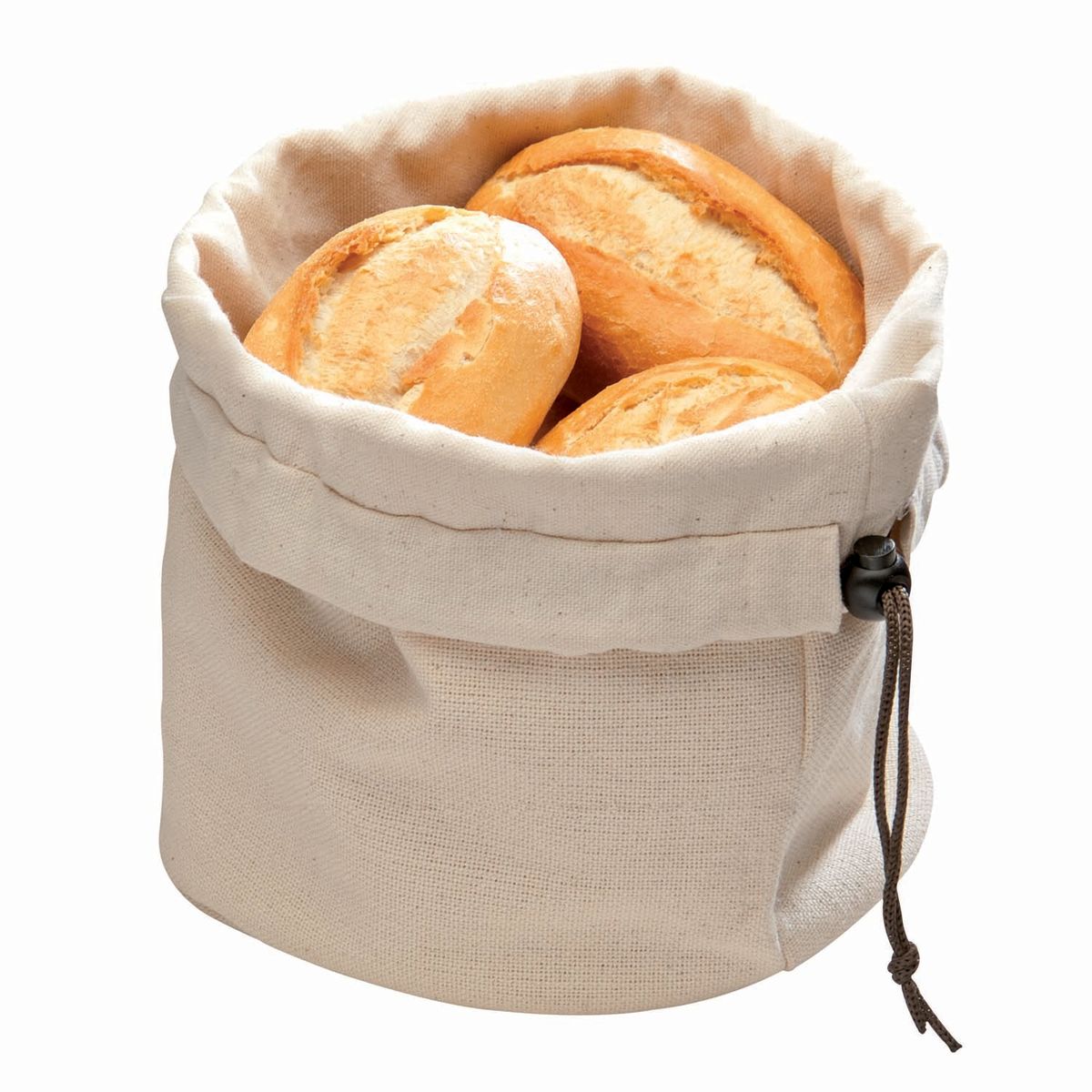 APS Brottasche mit Wärmekissen, Baumwolle; 19x19x20x23.5 cm (LxBxØxH); beige; rund