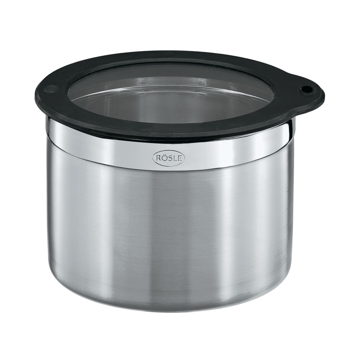 RÖSLE Dose mit Frischhaltedeckel 0.024 l, 18x17x12 cm (LxBxH); schwarz